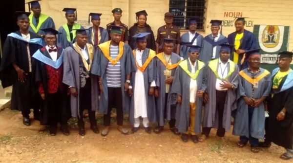 Inmates graduating from NOUN